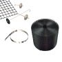 VT-11102 BLACK MESH PVC COATED IRON WIRE WITH SS HOOK & SS TIES-SET