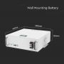 VT-48100-W2 LITHIUM BATTERY 5kWh WALL-MOUNTING BATTERY 6000 CYCLES 5YRS WTY IP20