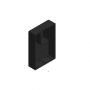 RAIL END CAP BLACK