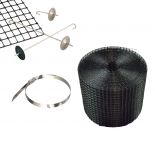 VT-11102 BLACK MESH PVC COATED IRON WIRE WITH SS HOOK & SS TIES-SET VT-11102 BLACK MESH PVC COATED IRON WIRE WITH SS HOOK & SS TIES-SET