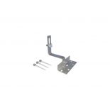 ADJUSTABLE PORTRAIT CONCRETE TILE ROOF HOOK WITH 3PCS WOOD SCREW SS 304