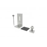 L FLEET WITH 1 PC RUBBER PAD ALUMINUM 6005 T5 & SS