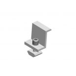 30MM SILVER END CLAMP ALUMINUM 605 T5 & SS