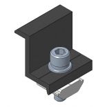 30MM Black END CLAMP - ALUMINUM 605-T5 AND SS | V-TAC 30mm Aluminium END Clamp Black 30MM Black END CLAMP - ALUMINUM 605-T5 AND SS | V-TAC 30mm Aluminium END Clamp Black
