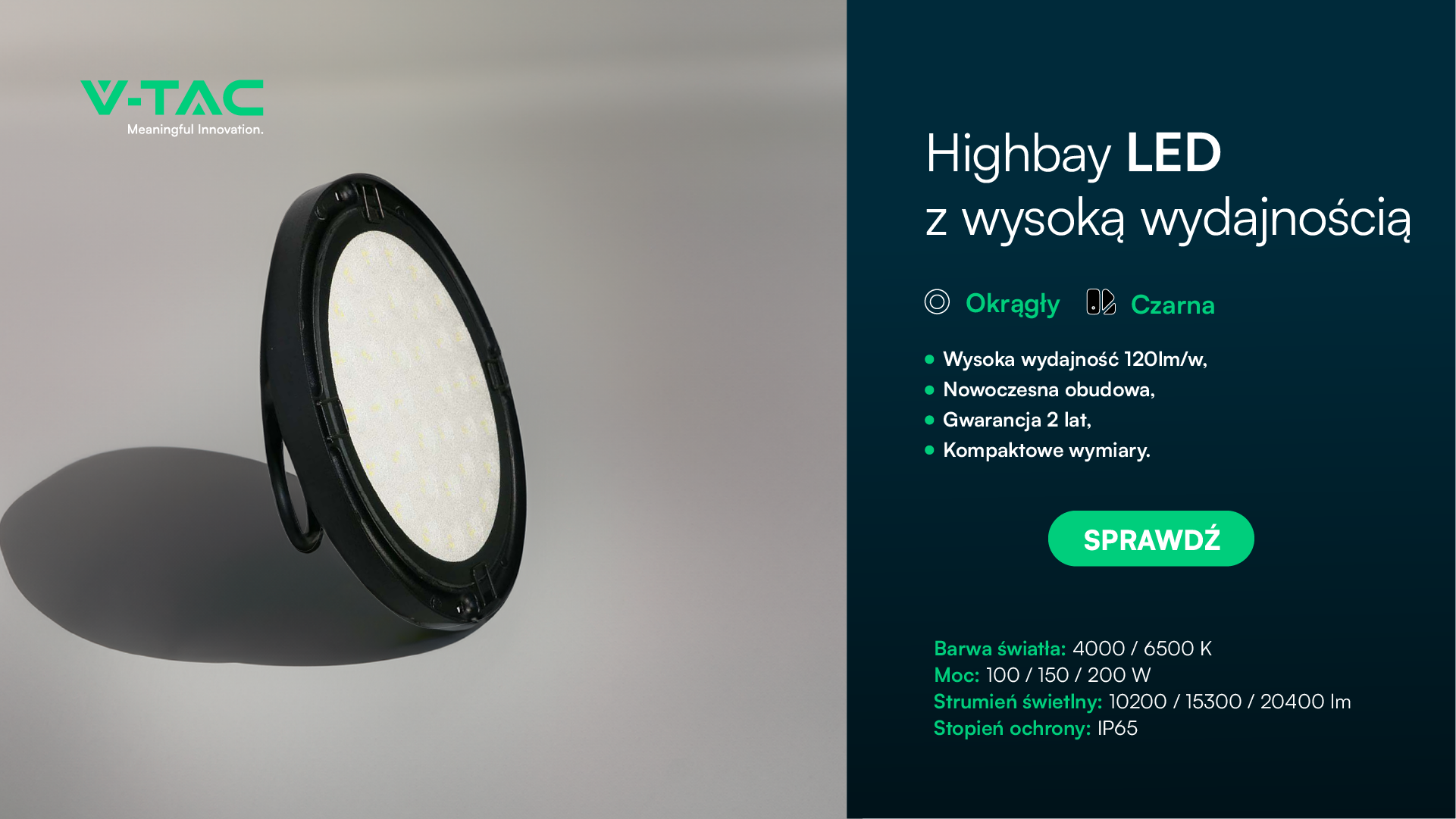 Highbay z wysoką wydajnością