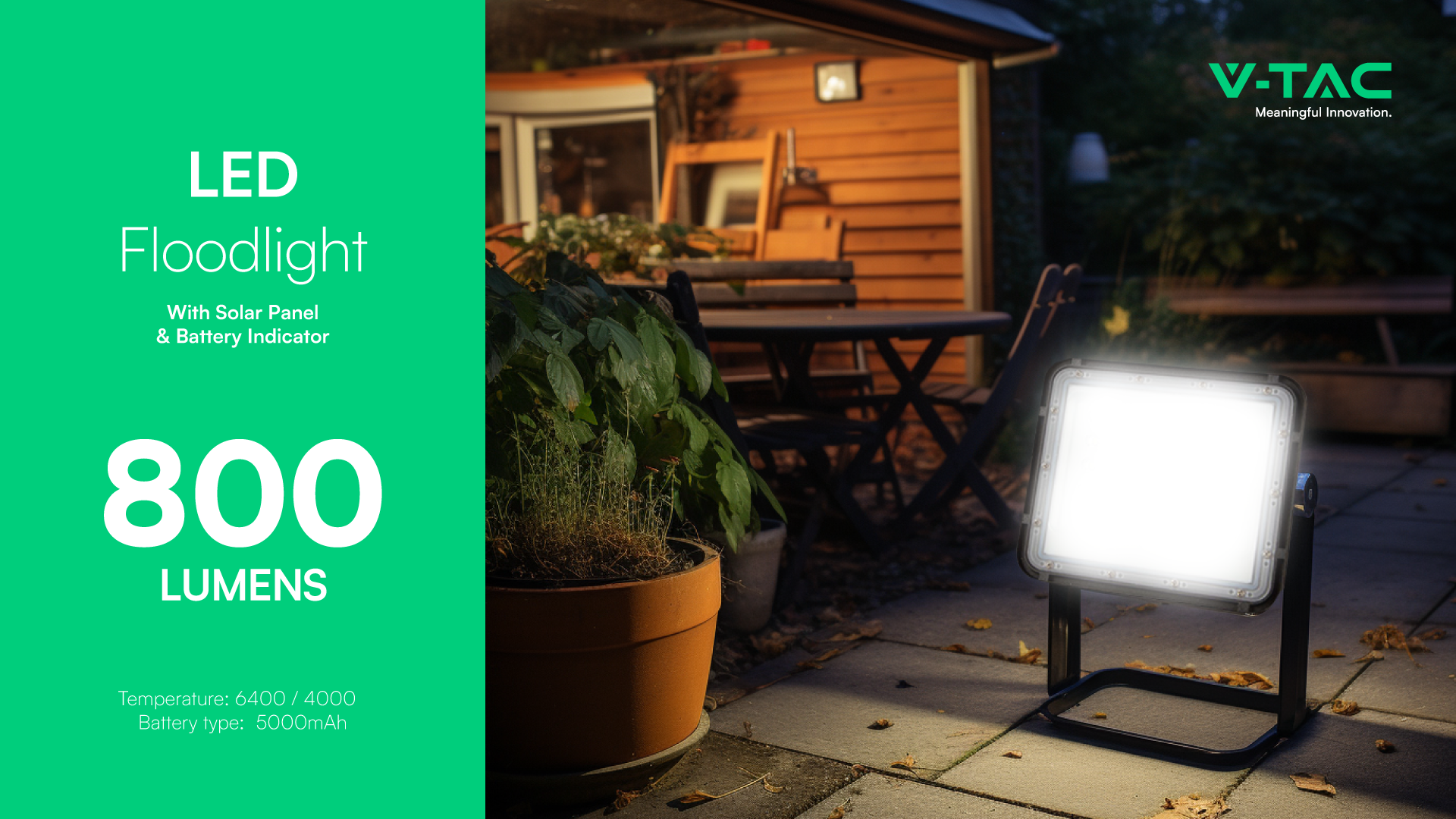 SOLAR Floodlight 800LM