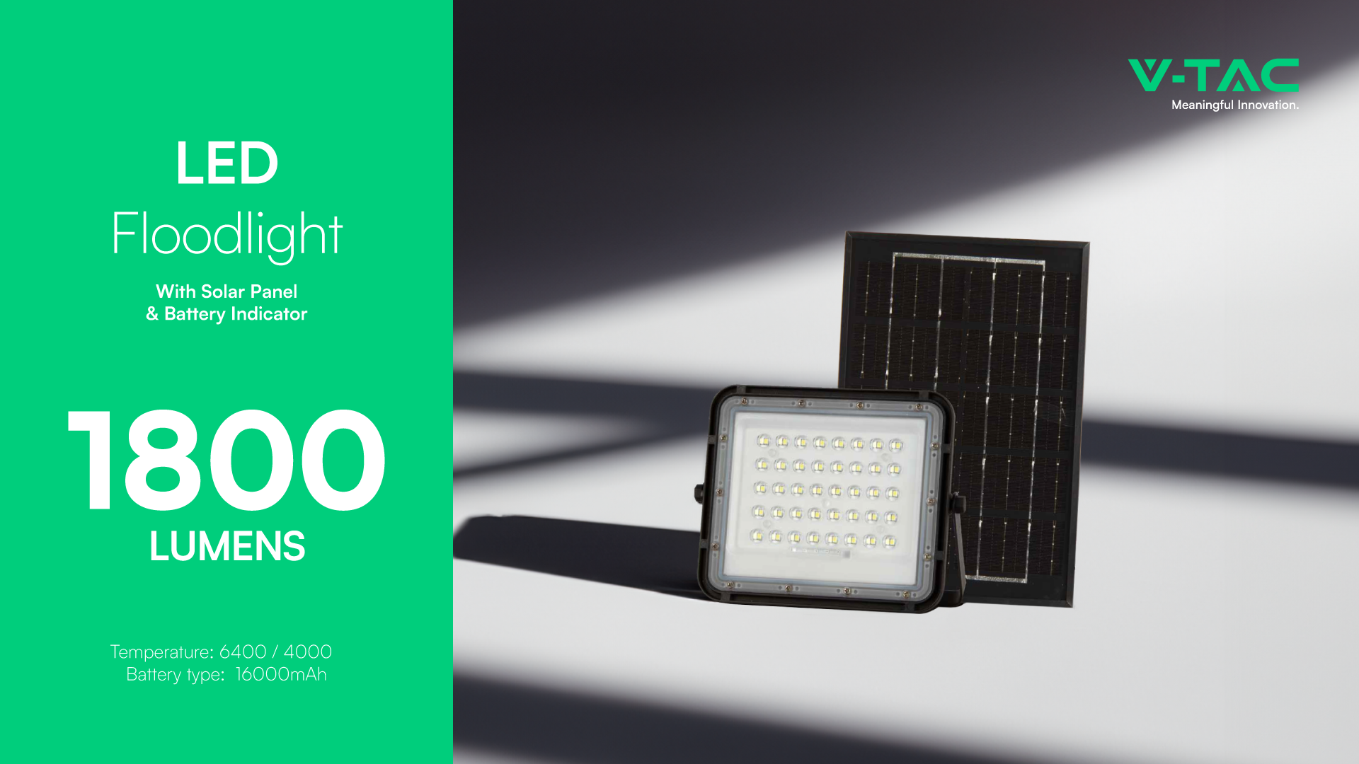 SOLAR Floodlight 1800LM