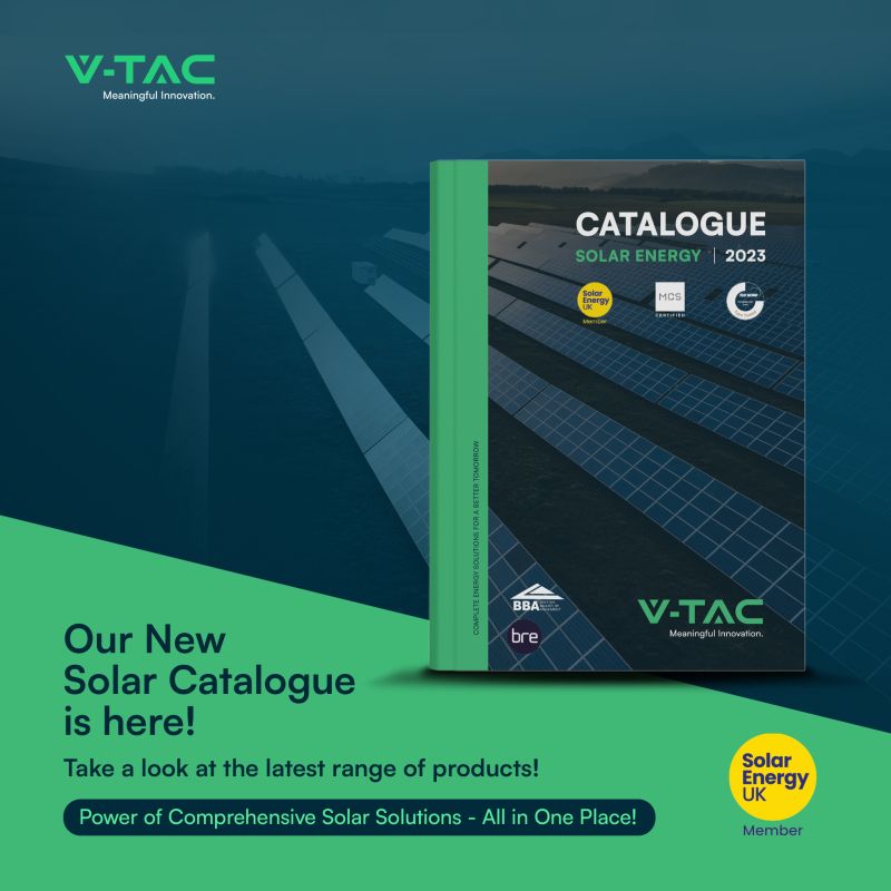New V-TAC Solar Cataloguge is now available