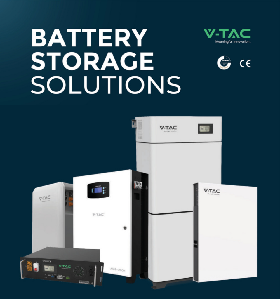 V-TAC launches a range of batteries for PV systems compatible to available inverters in the market.
